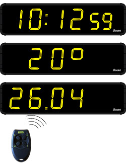 Horloge extérieure à LEDS