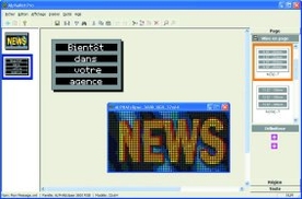 Intégration d'image avec le logiciel ALPHANETPRO pour afficheur Adaptive