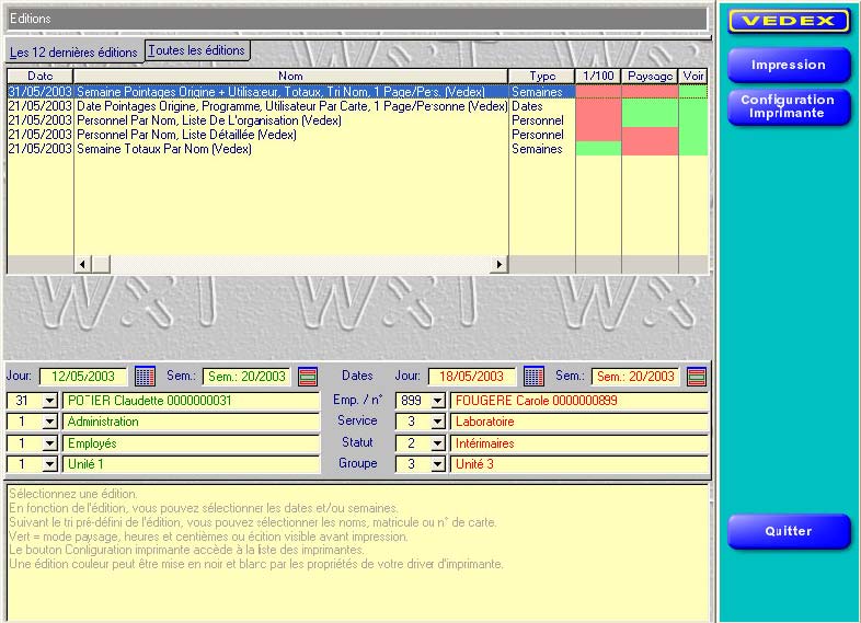 Les editions WXT VEDEX Les editions WXT VEDEX