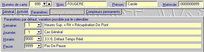 Création du personnel par le logiciel WXT